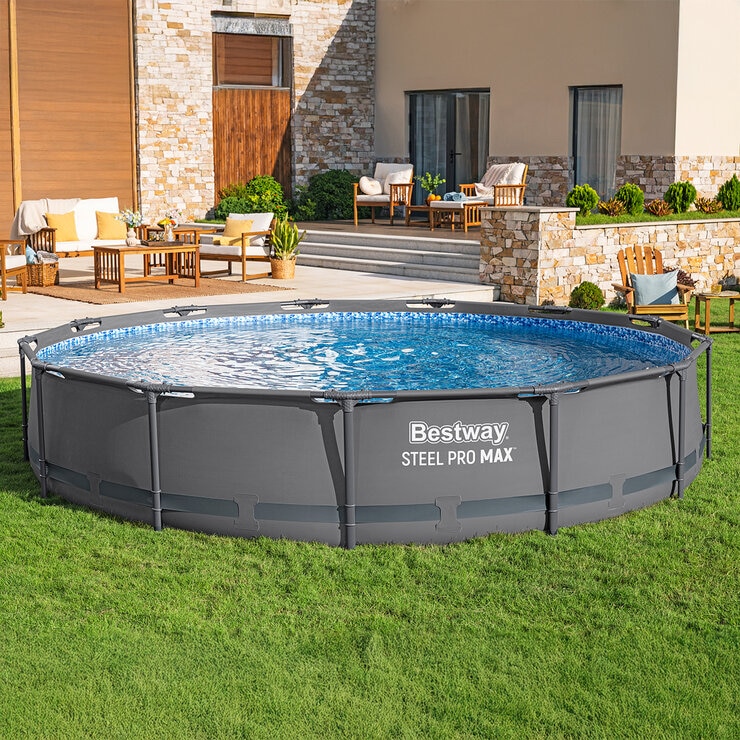 Bestway Piscina Elevada Redonda Steel Pro MAX — Imagen 1 de 4