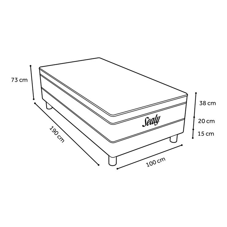 Sealy, Embody Soft Red, Colchón y Box Individual — Imagen 4 de 4