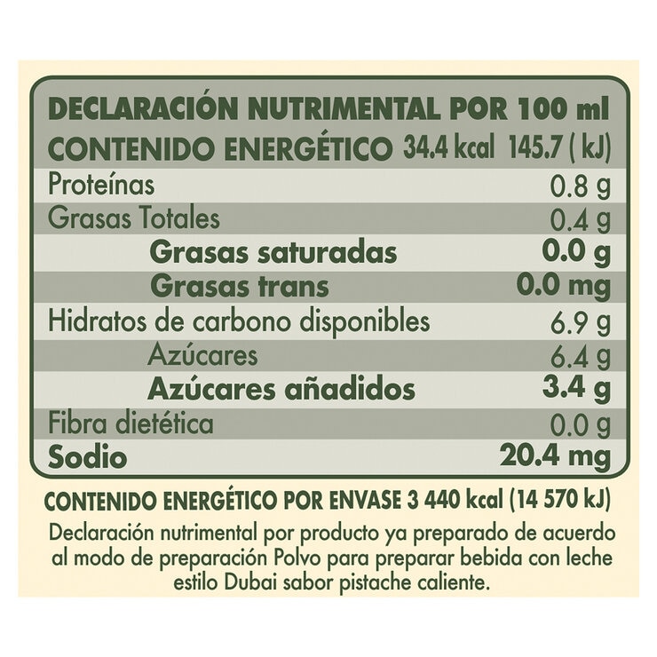 Zoma Tea Dubai Latte 800 g — Imagen 3 de 4