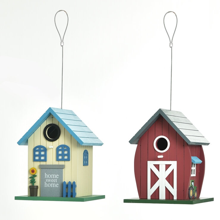 Stylecraft, Paquete de 2 Casitas para Ave de Madera — Imagen 2 de 4