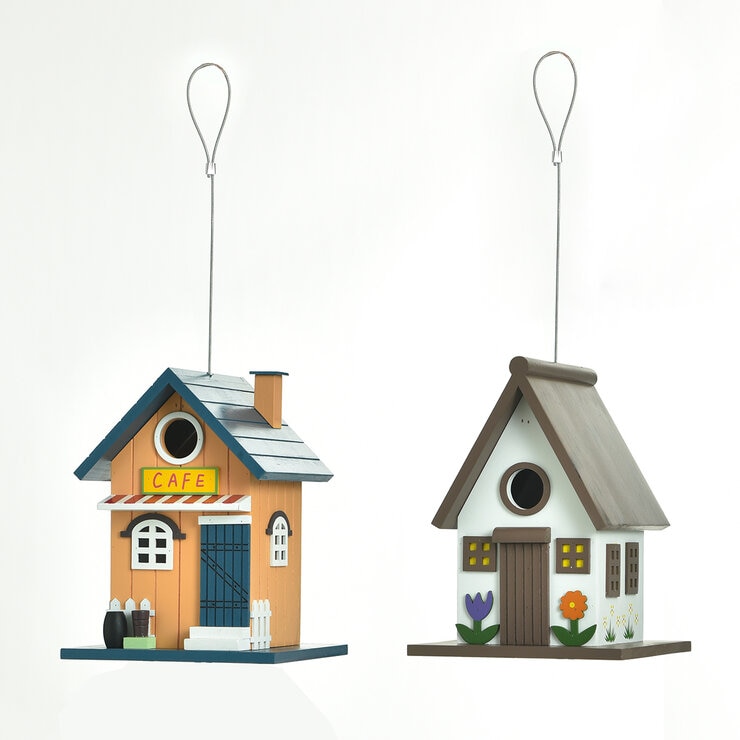 Stylecraft, Paquete de 2 Casitas para Ave de Madera — Imagen 3 de 4