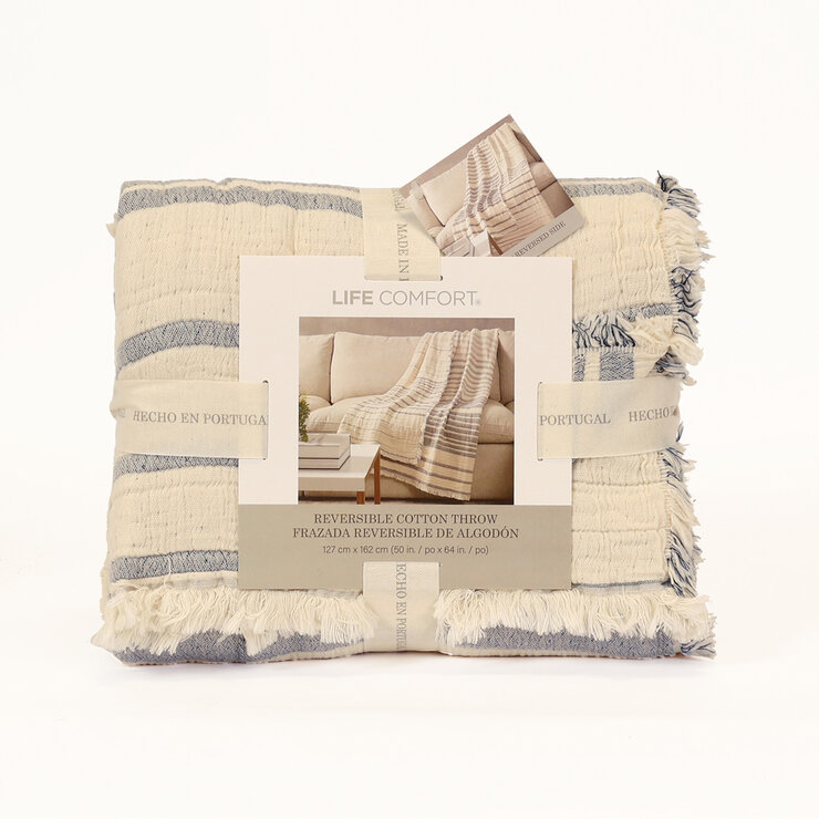 Life Comfort, Frazada Reversible de Algodón, Varios Modelos — Imagen 3 de 4