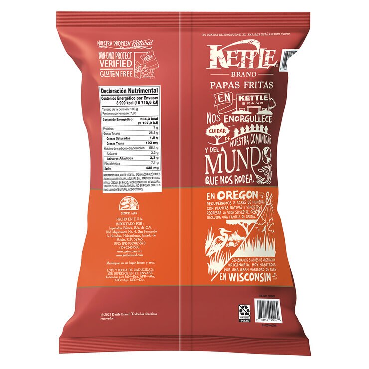 Kettle Brand Papas Fritas Sabor Barbecue 793 g — Imagen 2 de 2