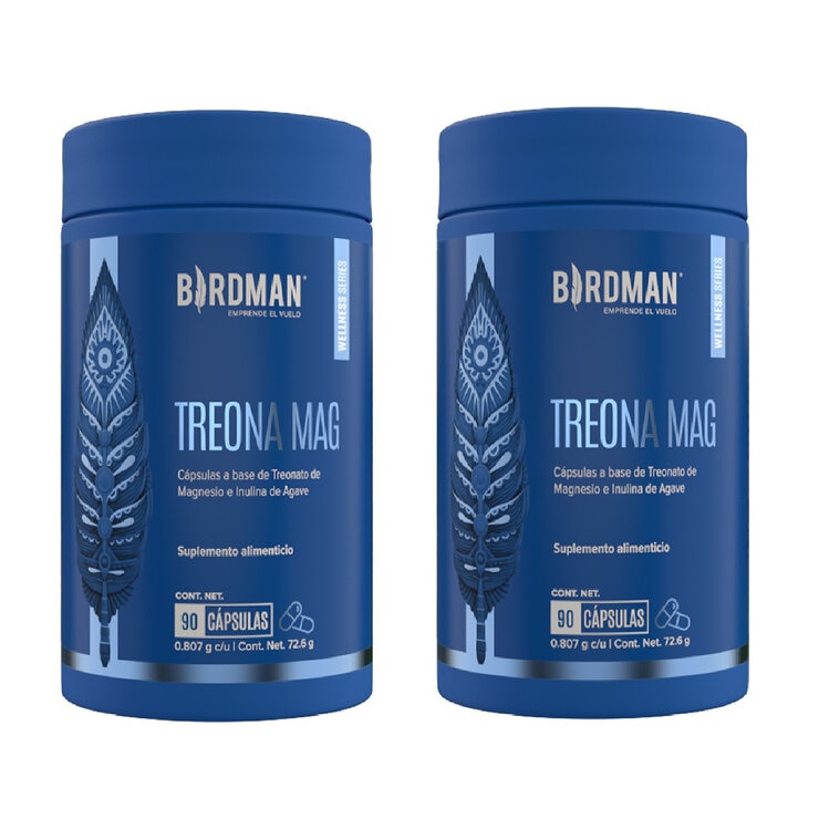 Birdman Treonato de Magnesio 2 Frascos de 90 Cápsulas — Imagen 1 de 4