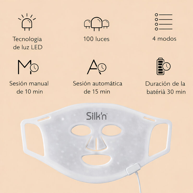 Silk'n, Máscara de Luz Led para el rostro — Imagen 3 de 4