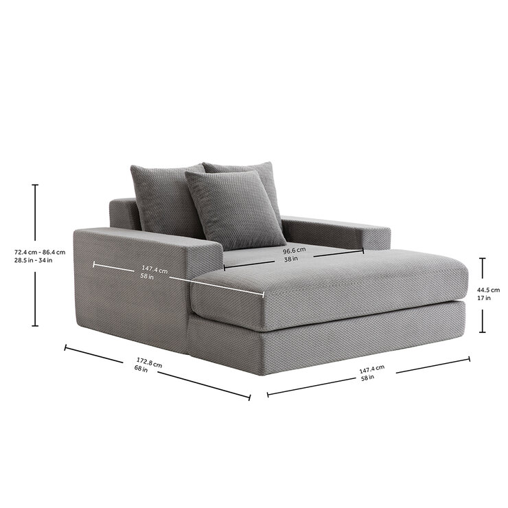 Sealy, Sillón Extragrande de Tela — Imagen 4 de 4