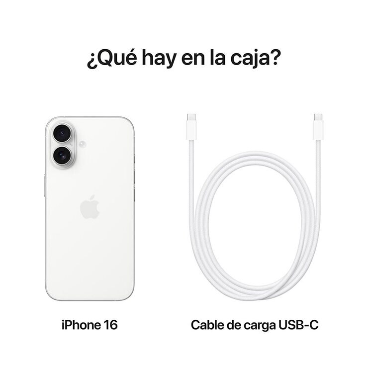 Apple iPhone 16 256GB Blanco — Imagen 3 de 4