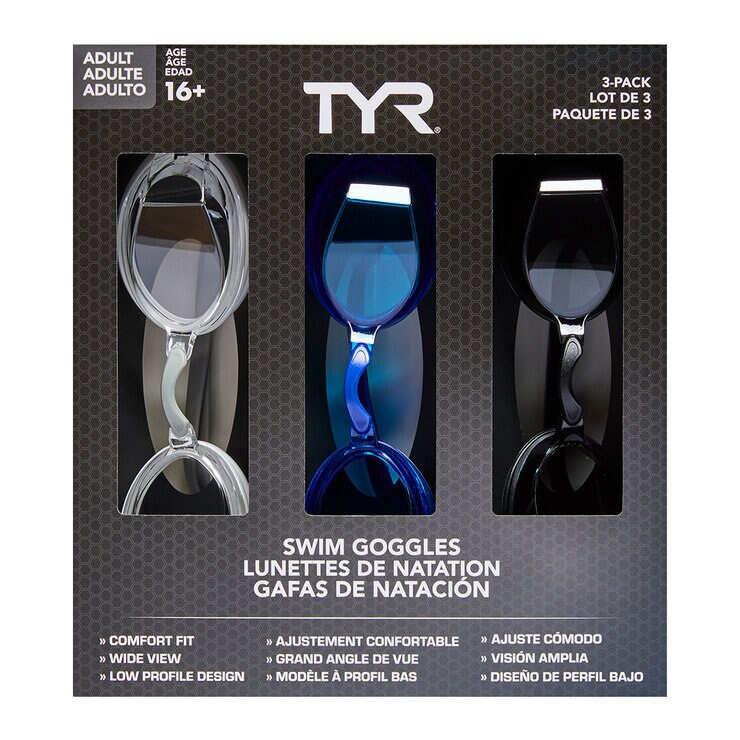Set De Goggles TYR 3pk Adulto o Junior — Imagen 1 de 2