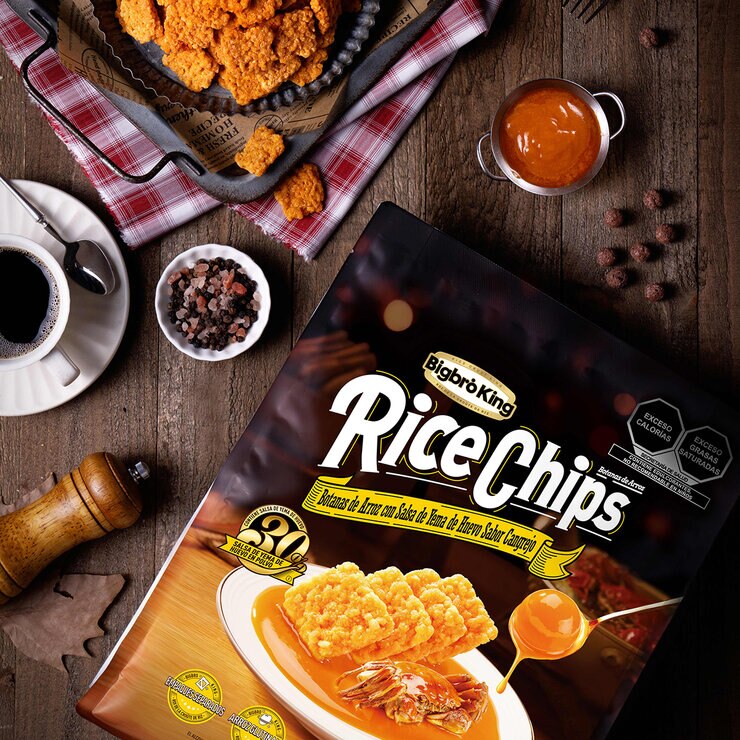 Bigbro King Rice Chips Botanas de Arroz 520g — Imagen 4 de 4