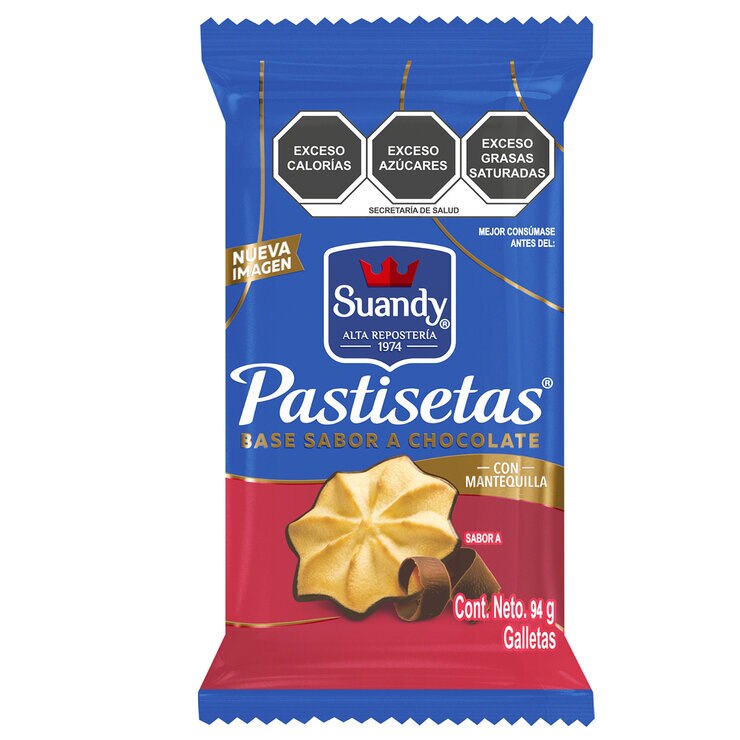 Suandy Pastisetas Base con Chocolate 940 g — Imagen 2 de 2