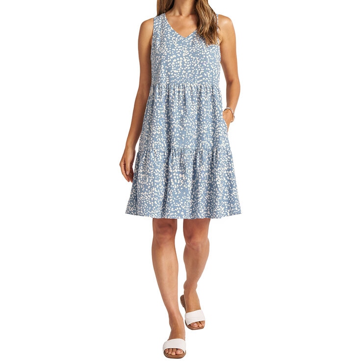 Matty M Vestido Tipo Lino para Dama Varias Tallas y Colores — Imagen 1 de 3