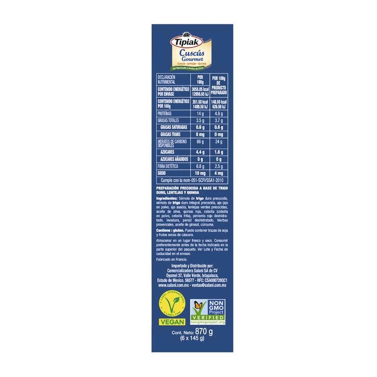 Tipiak Cuscús Gourmet 870 g — Imagen 3 de 4
