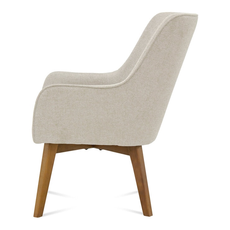 Tamarindo, Sillón de Tela Beige — Imagen 2 de 4