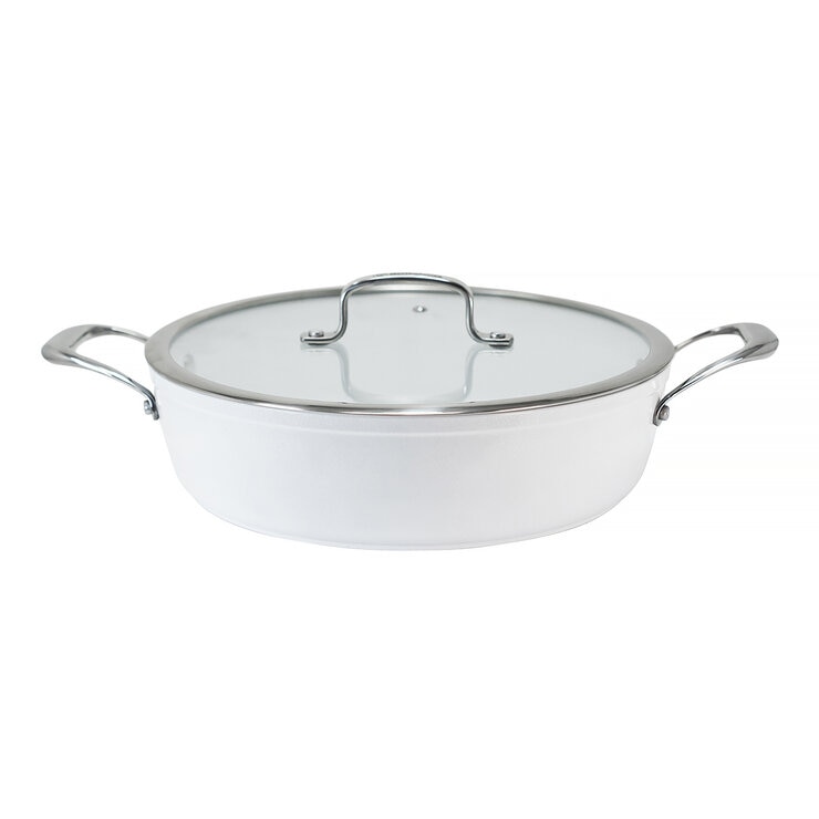 Westinghouse, Arrocera 28 cm de Cerámica Blanca, Acero Inoxidable — Imagen 2 de 4