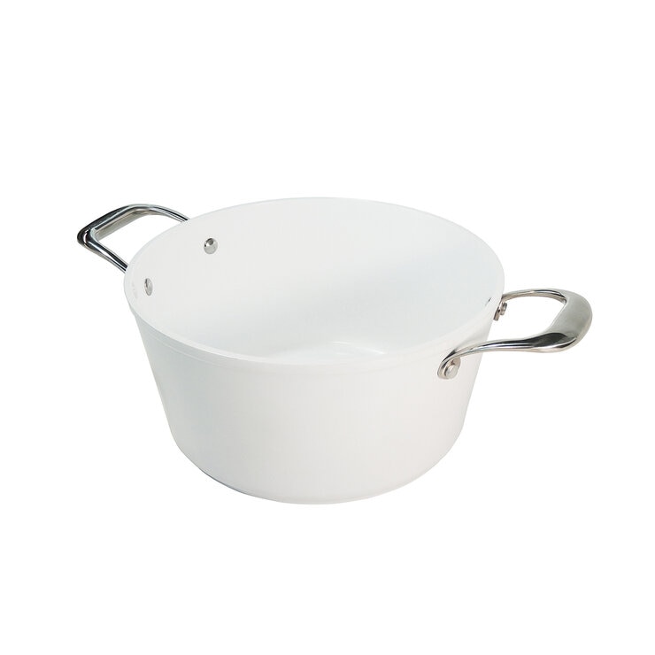 Westinghouse, Cacerola 24 cm de Cerámica Blanca, Acero Inoxidable — Imagen 2 de 4