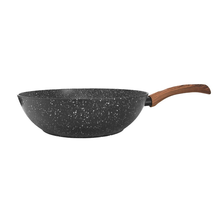 Westinghouse, Wok de 30 cm, Marmol Negro con Mango de Madera — Imagen 2 de 4