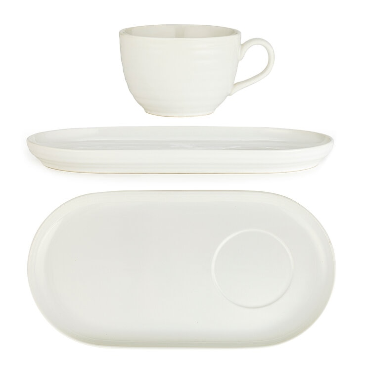 Signature Housewares 4 Juegos de Taza y Plato de Cerámica — Imagen 3 de 4