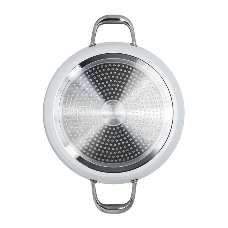 Westinghouse, Arrocera 28 cm de Cerámica Blanca, Acero Inoxidable — Imagen 3 de 4
