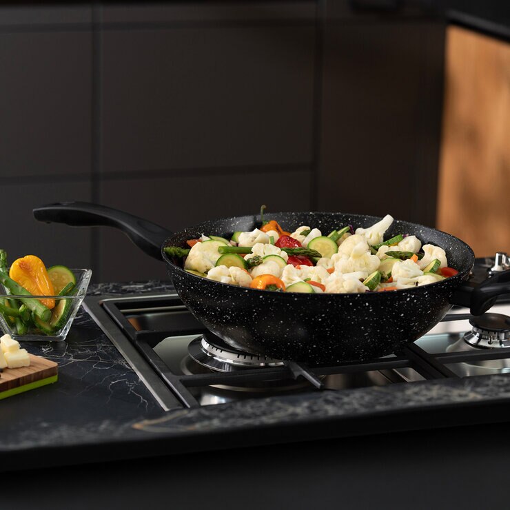 Westinghouse, Wok de 30 cm, Marmol Negro — Imagen 4 de 4
