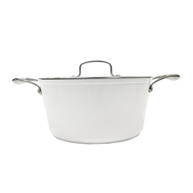 Westinghouse, Cacerola 28 cm de Cerámica Blanca, Acero Inoxidable — Imagen 3 de 4