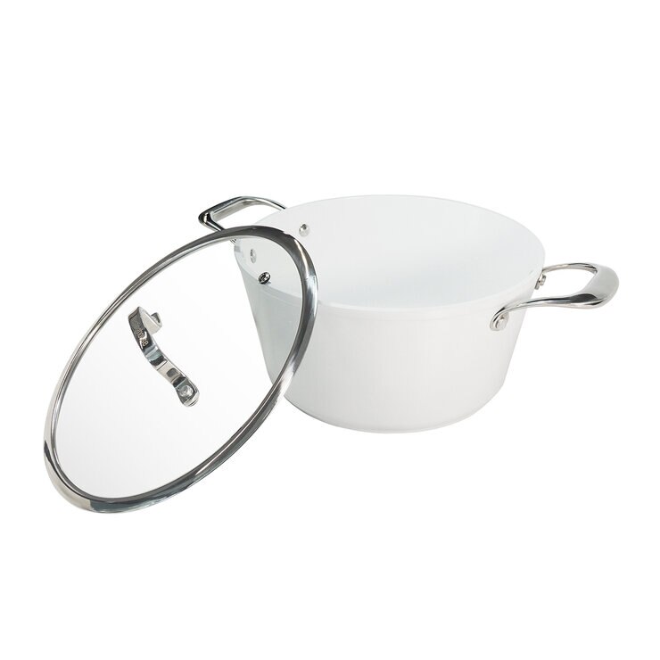 Westinghouse, Cacerola 28 cm de Cerámica Blanca, Acero Inoxidable — Imagen 4 de 4