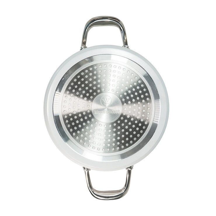 Westinghouse, Cacerola 24 cm de Cerámica Blanca, Acero Inoxidable — Imagen 4 de 4
