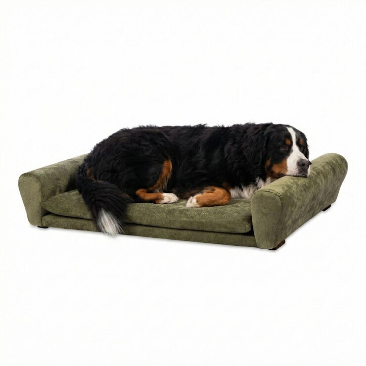 Maypet, Sillón/Cama Tamaño Grande, Estilo Minimalista para Mascota, Color Café o Color Verde — Imagen 2 de 2