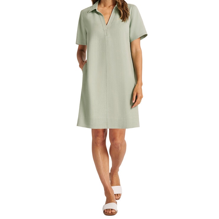 Matty M Vestido Tipo Lino para Dama Varias Tallas y Colores — Imagen 1 de 3