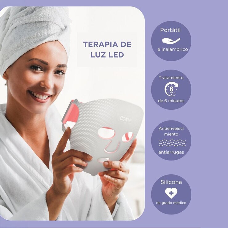 Conair Máscara Facial De Luz LED True Glow — Imagen 2 de 4