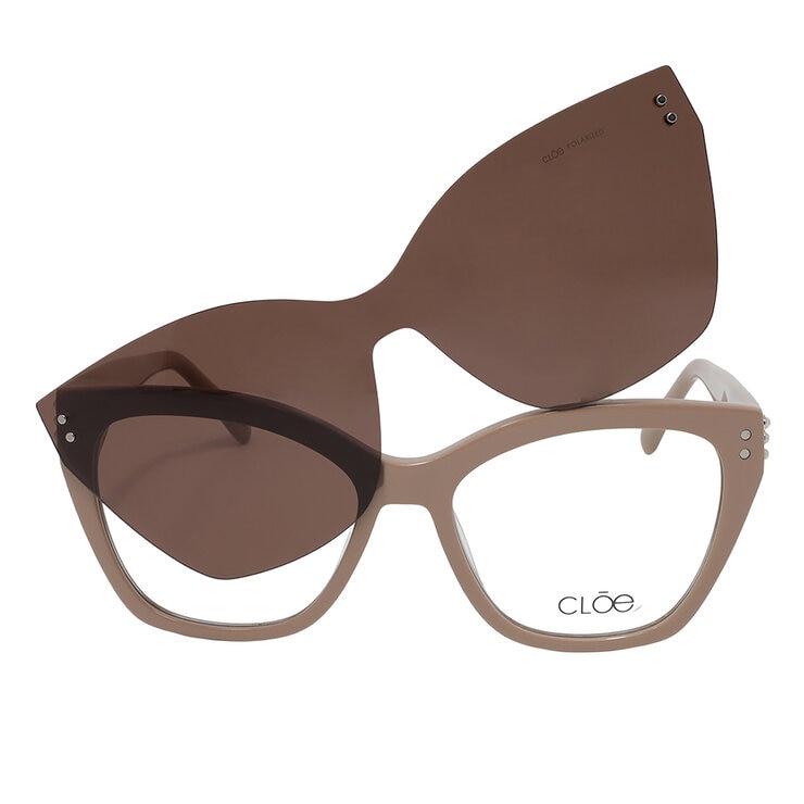 Cloe VLE.61411.0BRN.54 Armazón Oftálmico + Clip Solar Polarizado — Imagen 2 de 4