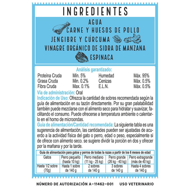 Baak Caldo de Huesos para Mascotas 28 pzas de 142 ml — Imagen 2 de 2