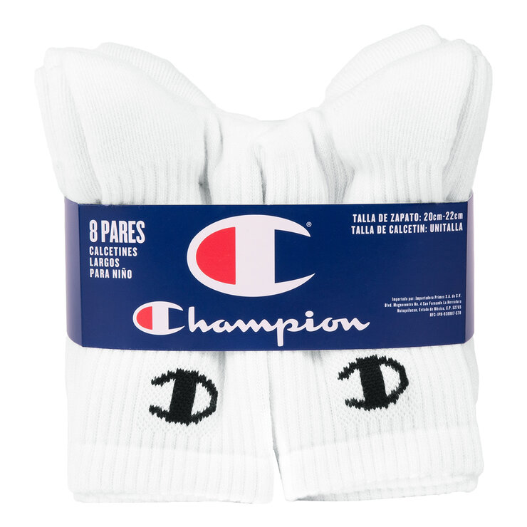 Champion Calcetines para Niños 8 pares Varias Tallas y Colores — Imagen 2 de 4