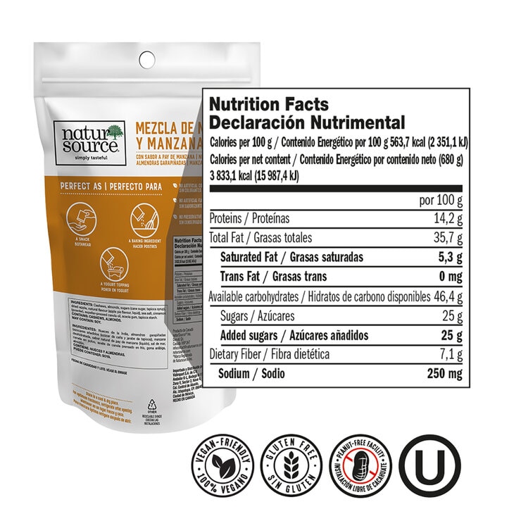 Natur Source Mezcla de Nueces y Manzana Seca 680 g — Imagen 3 de 4