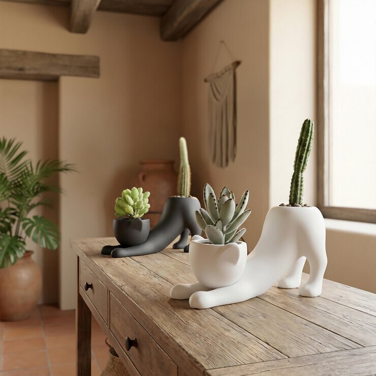 Estudio Floga, Catus Maceta Gato Set de 2 piezas — Imagen 3 de 4