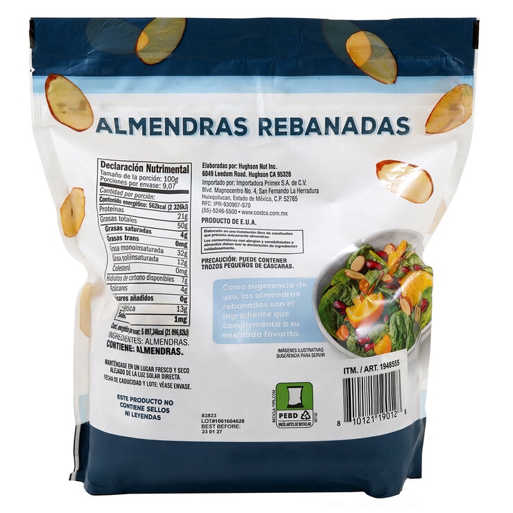 California´s Natural Delight Almendras Rebandas 907 g — Imagen 2 de 2