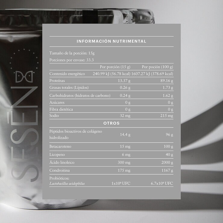 Sesen Silver Colágeno Hidrolizado 500 gr — Imagen 2 de 2