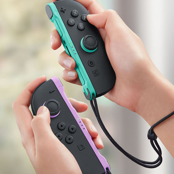 Nintendo Switch 2 Joy-Con Morado y Verde — Imagen 3 de 4