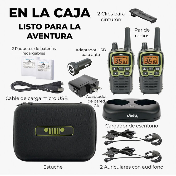 Midland Jeep Set De Radios De Dos Vías — Imagen 4 de 4