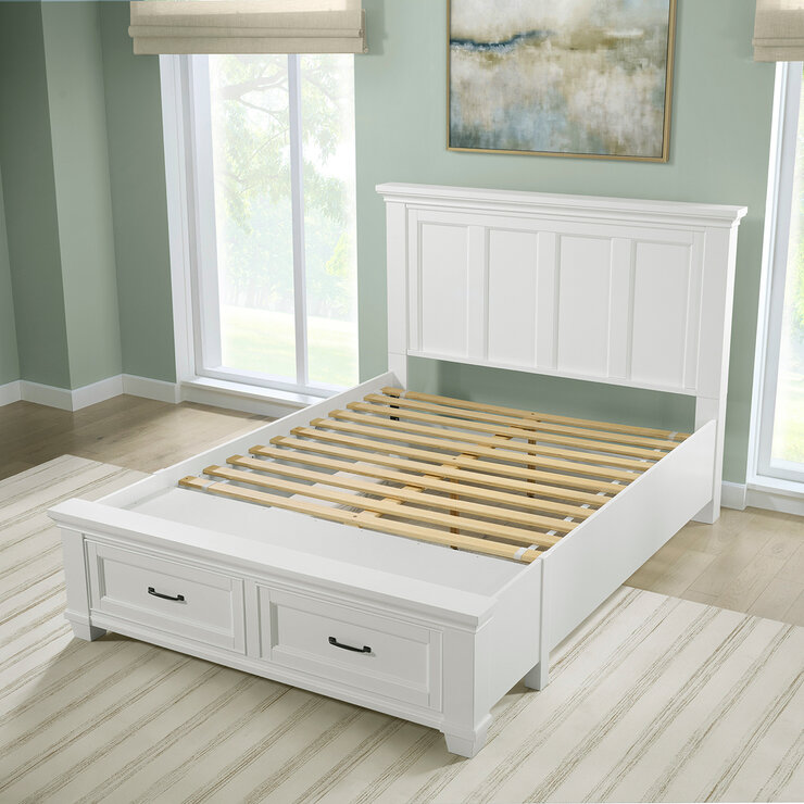 Universal Broadmoore, Rose, Cama Queen Size con Almacenamiento — Imagen 3 de 4