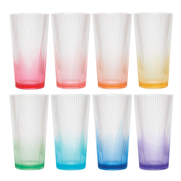 Juego de 8 Vasos Acrílicos de Colores, 651mL — Imagen 2 de 4