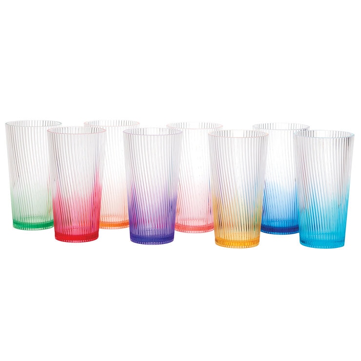 Juego de 8 Vasos Acrílicos de Colores, 651mL — Imagen 4 de 4
