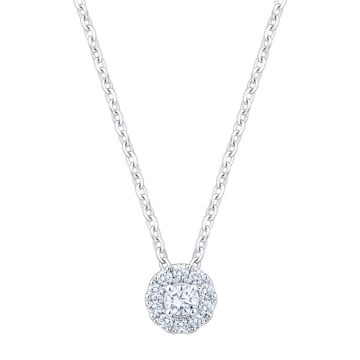 Dije de Diamantes 0.50ctw, Oro Blanco 14K