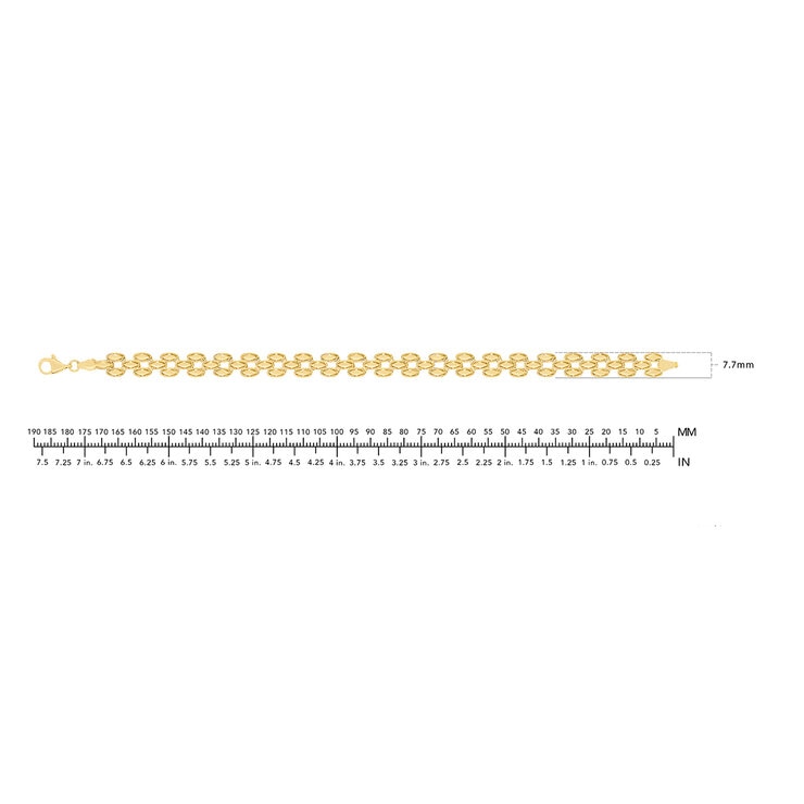 Pulsera de Eslabones Pantera, Oro Amarillo 14K — Imagen 2 de 4