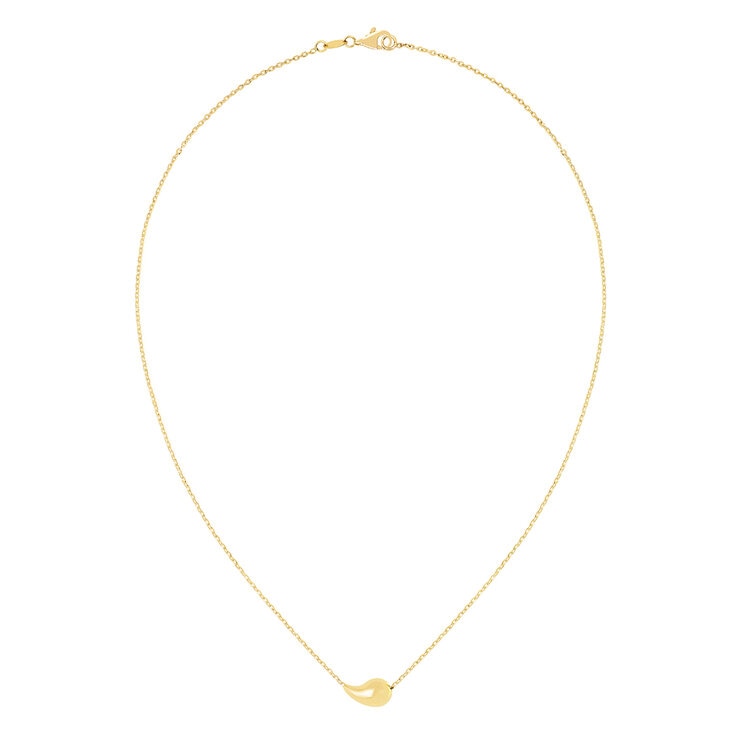Collar con Gota, 43.18cm, Oro Amarillo 14K — Imagen 3 de 4