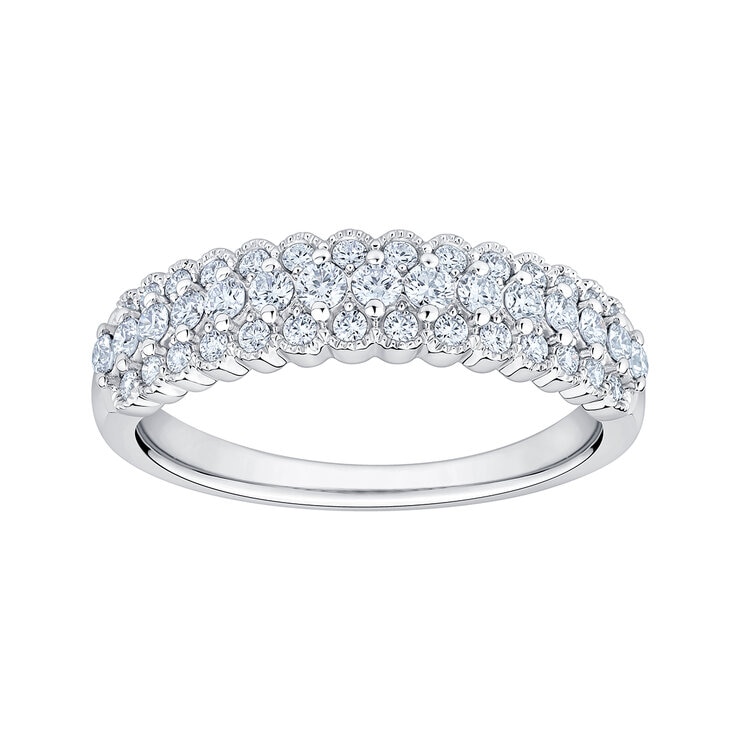 Anillo de Diamantes 0.50ctw, Oro Blanco 14K — Imagen 1 de 4