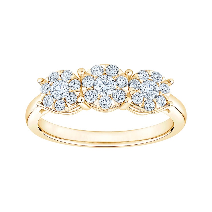 Anillo Nupcial de Diamantes 0.50ctw, Oro Amarillo 14K — Imagen 1 de 4