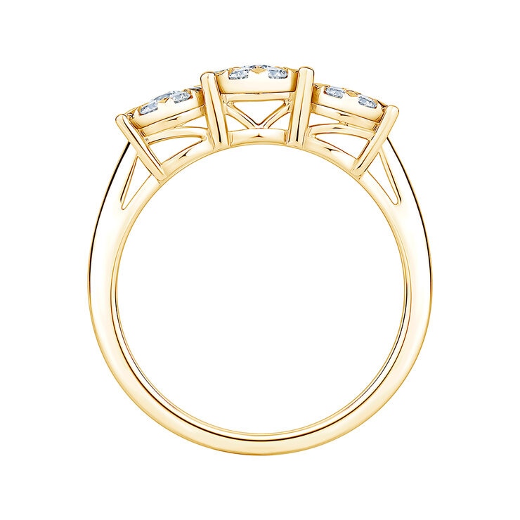 Anillo Nupcial de Diamantes 0.50ctw, Oro Amarillo 14K — Imagen 4 de 4