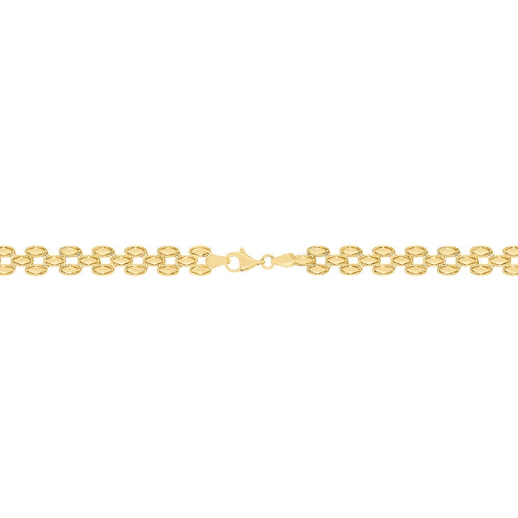 Pulsera de Eslabones Pantera, Oro Amarillo 14K — Imagen 4 de 4