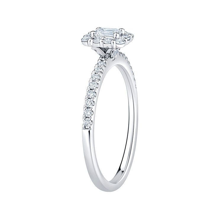 Anillo Nupcial de Diamantes 0.50ctw, Oro Blanco 14K — Imagen 4 de 4