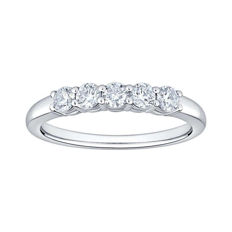 Anillo de Diamantes 0.50ctw, Oro Blanco 14K — Imagen 1 de 4